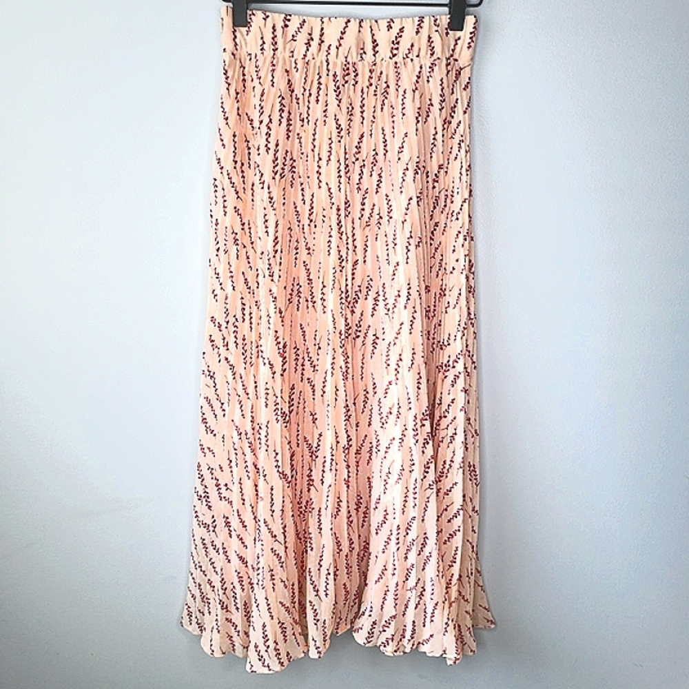 BA&SH Cloud Skirt Floral Designer Maxi Shilouette Long Boho High Waisted Skirt